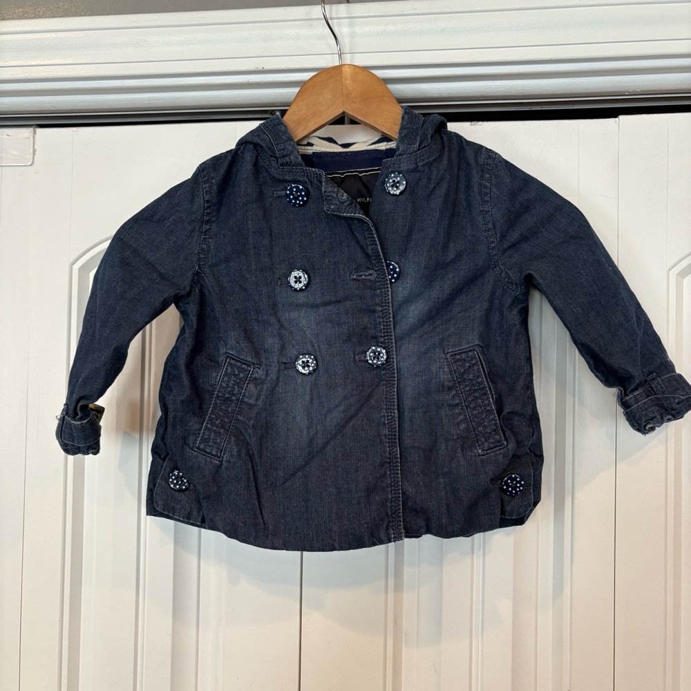 Tommy Hilfiger Denim Hooded Jacket Size 2T